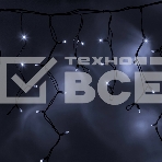 Гирлянда Айсикл (бахрома) светодиодный, 3,2 х 0,9 м, черный провод 