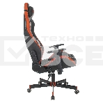 Кресло игровое Knight OUTRIDER черный/красный ромбик эко.кожа с подголов. крестовина металл, фото5