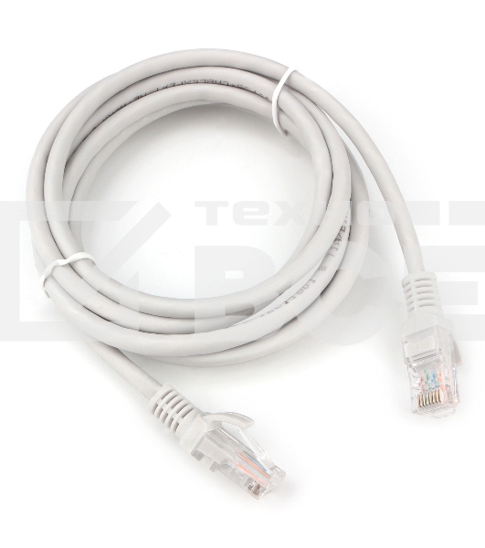 Патч-корд LSZH UTP Cablexpert PP31-2M кат.5e, 2м, литой, многожильный (серый)