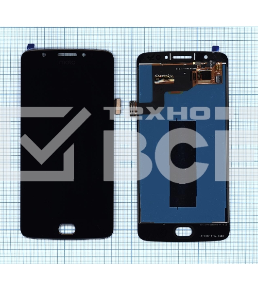Дисплей для Motorola E4, черный