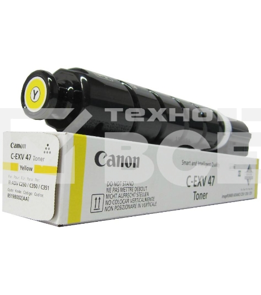 Картридж лазерный Canon C-EXV47Y 8519B002 желтый для iR-ADV С351iF/C350i/C250i