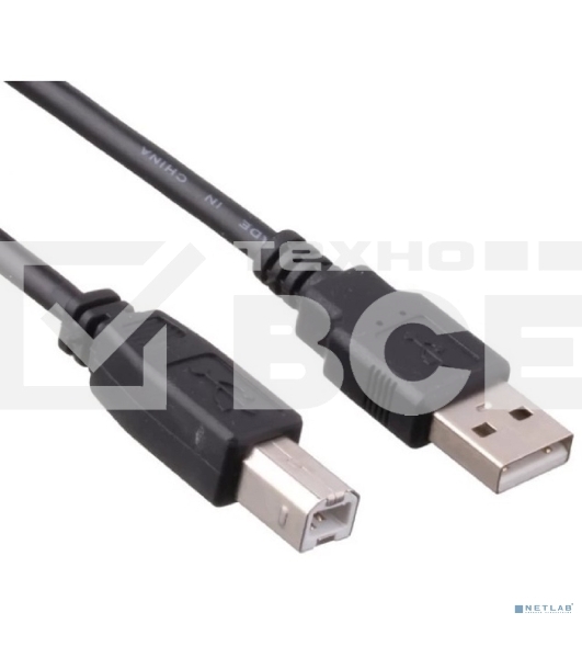 Кабель USB 2.0 ExeGate EX-CC-USB2-AMBM-1.0 (Am/Bm, 1,0м)