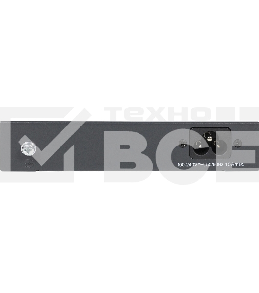 Коммутатор Unmanaged Switch 4x1000Base-T PoE, 1x1000Base-T, PoE Budget 60W, Long-range PoE up to 250m, metal case