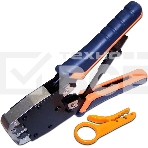 Обжимной инструмент Lanmaster LAN-CRI-500R 6P, 8P, с храповым механизмом, фото2