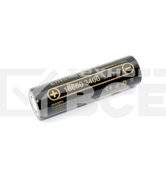 Аккумулятор типа 18650 Li-Ion LiitoKala Lii-34A 3400mAh, 3.7V
