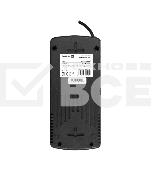 Стабилизатор ExeGate Power AD5000-1200 (1200VA/600W, диапазон 150...280В, 4 евророзетки)