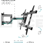 Кронштейн для телевизора Kromax CORBEL-8, 32'-75', макс. 55кг, настенный, серый, фото11