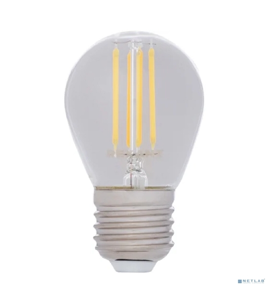 Лампа филаментная Rexant (604-124) Шарик GL45 7,5Вт 600Лм 4000K E27 прозрачная колба