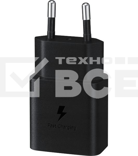Сетевое зарядное устройство Samsung Adapter 15W Type C with Cable черный (EP-T1510XBEGEU)