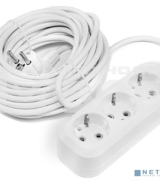 Удлинитель Smartbuy SBE-16-3-10-Z 3 гнезда 10 метров 16А/3,5 кВт с заземлением ПВС 3х1,0