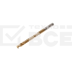 Сверло-фреза по металлу Kranz 4 мм, HSS, ТИТАН, цилиндрический хвостовик (1 шт/уп), фото 1