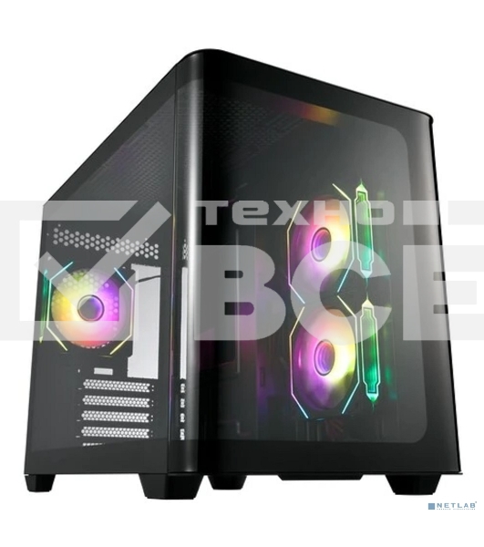 Компьютерный корпус FSP mATX Minitower S380-BA, черный