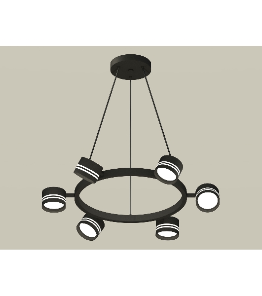 Светильник Ambrella light XB9193202/6 SBK/FR черный песок/белый матовый GX53 (C9193, N8478)