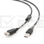 Кабель Gembird PRO CCF-USB2-AMAF-6 USB 2.0 кабель удлинительный 1.8м AM/AF позол.конт., фер.кол., пакет, фото4