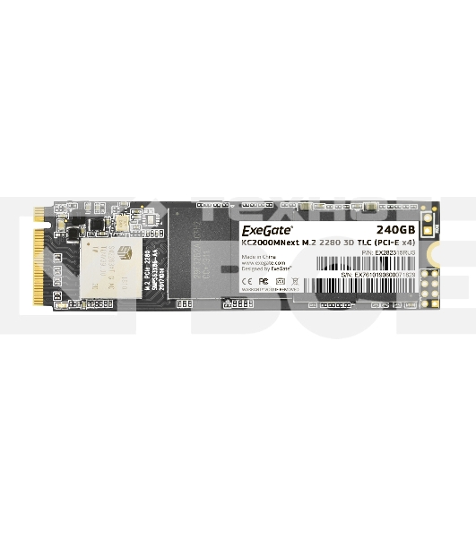 Накопитель SSD ExeGate Next KC2000TP240, 240Gb, M.2 2280, PCIe 3.0 x4, NVMe, R/W 1400/850