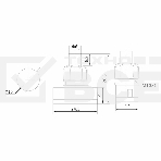 Выключатель-кнопка 250V 1А (2с) ON-OFF черный (для настольной лампы) Rexant, фото2