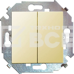 Механизм выключателя 2-кл. СП Simon15 16А IP20 сл. кость Simon 1591398-031