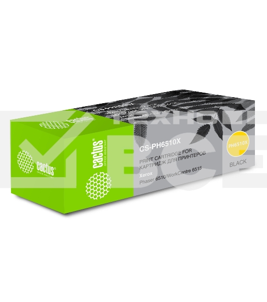 Картридж лазерный Cactus CS-PH6510X (106R03488) черный (5500 стр.) для Xerox Phaser 6510/WC6515