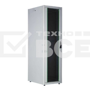 Шкаф серверный Lande DYNAmic Basic (LN-DB22U6080-LG-BAAA) напольный 22U 600x800мм пер.дв.стекл задн.дв.стал.лист направл.под закл.гайки 600кг серый IP20 сталь