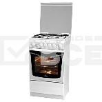 Комбинированная плита DE LUXE 5040.20гэ(кр) ШхГхВ 50x50x85,4 газовые горелки, электодуховка с терморегулятором, белая, фото4