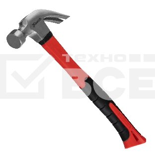 Молоток-гвоздодер Matrix ''optimal'', 450 г, фибергласовая обрезиненная рукоятка