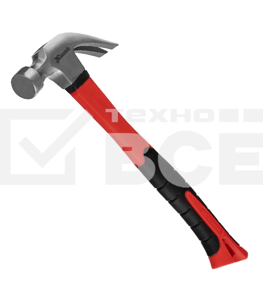 Молоток-гвоздодер Matrix ''optimal'', 450 г, фибергласовая обрезиненная рукоятка