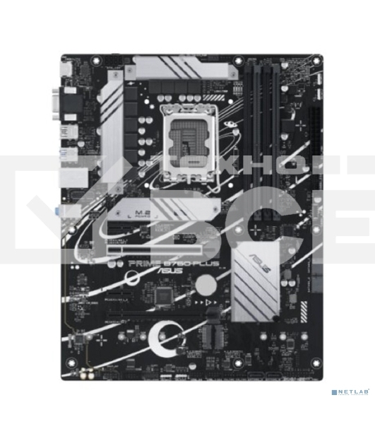 Материнская плата ASUS PRIME B760-PLUS, LGA 1700, Intel B760, 4xDDR5, 4xSATA, 3xM.2, 1xPCIe 4.0 x4, 1xPCIe 5.0 x16, 2xPCIe x1, 1xDP, 1xHDMI, 1xVGA, 2xUSB-A 3.2 Gen 2, 1xUSB-C 3.2 Gen 2x2, 1x 2.5Gb LAN, 3x3.5 мм, 7.1, ATX