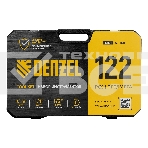 Набор инструментов Denzel 1/2', 1/4', CrV, S2, пластиковый кейс, 122 предмета, фото56
