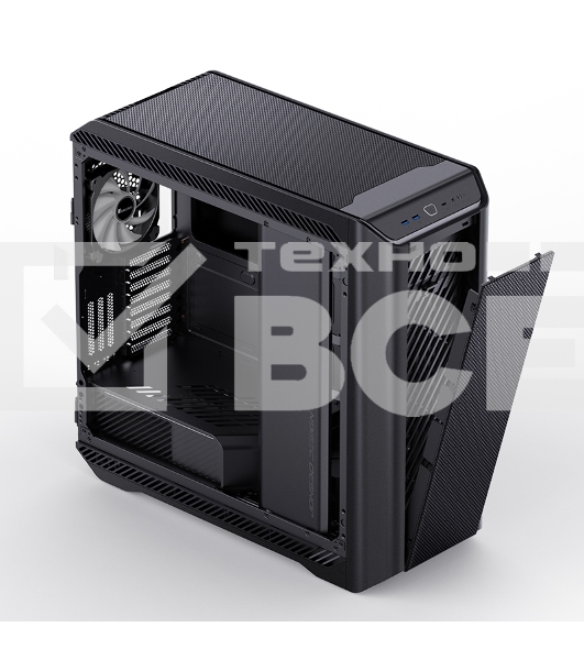 Компьютерный корпус  E-ATX/ JONSBO D500 BK, E-ATX case, 2xU3.0+1xType-C, Combo Audio, 2.0mm aluminium +metal