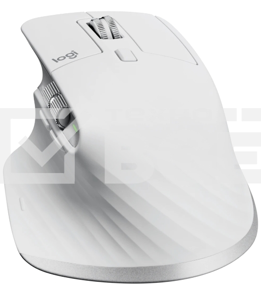 Мышь беспроводная Logitech MX Master 3s светло-серый, 8000 dpi, радиоканал, Bluetooth, USB, кнопки - 7
