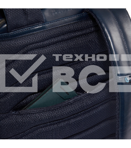 Рюкзак мужской Piquadro Blue Square CA6592B2BM/BLU2, кожа, темно-синий