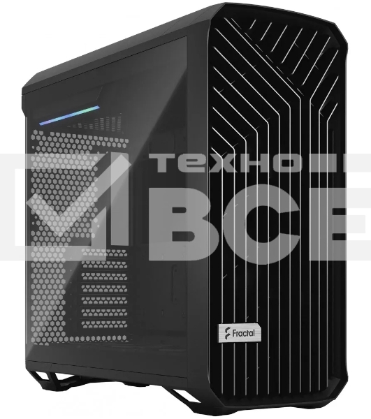 Компьютерный корпус Fractal Design Torrent Black TG Light Tint/E-ATX, TG, 2x3.5, 4x2.5, 7xPCI, 1xUSB-C, 2xUSB3.0/2x180mm, 3x140mm fans inc./FD-C-TOR1A-01
