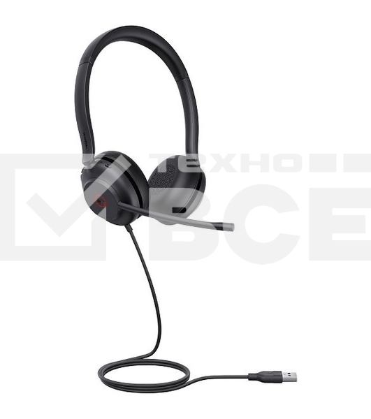 Гарнитура проводная Yealink UH35 Dual UC черный 1308137