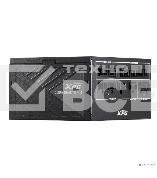 Блок питания XPG COREREACTOR650G-BLACKCOLOR (модульный 650 Вт, PCIe-4шт, ATX v2.31, Active PFC, 120mm Fan, 80 Plus Gold)