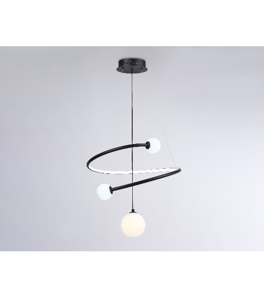 Светильник Ambrella light FL66303 BK черный 39W 3000K-6400K+G9 D500*1200 (ПДУ ИК)