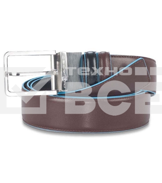 Ремень мужской Piquadro Blue Square CU2619B2/NMO черный/коричневый натур.кожа