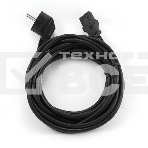 Кабель питания Cablexpert PC-186-10, 3.0м, Schuko- C13, 6А, черный, с заземлением, фото2