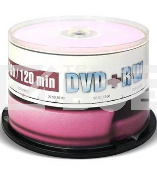 Диск DVD+RW Mirex 4.7 Gb, 4x, Cake Box (50), (50/300)