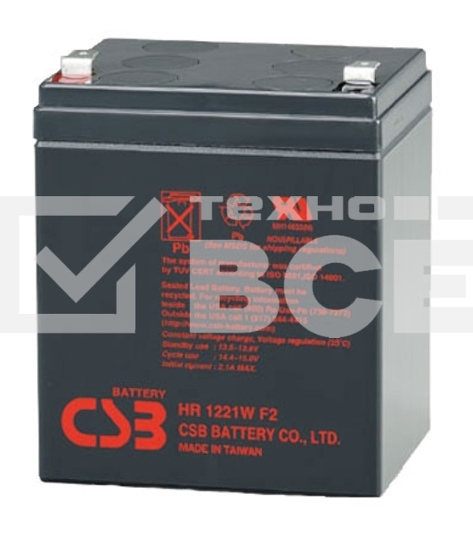 Батарея CSB HR 1221W (12V, 5Ah) F2