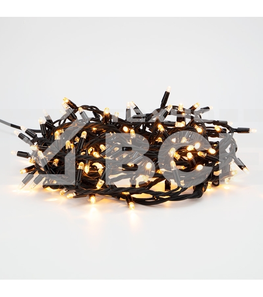 Гирлянда модульная «Дюраплей LED» 10 м, 200 LED, черный каучук, цвет свечения теплый белый NEON-NIGHT