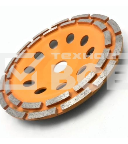 Чашка алмазная зачистная 180мм двухрядная Вихрь 73/10/3/7