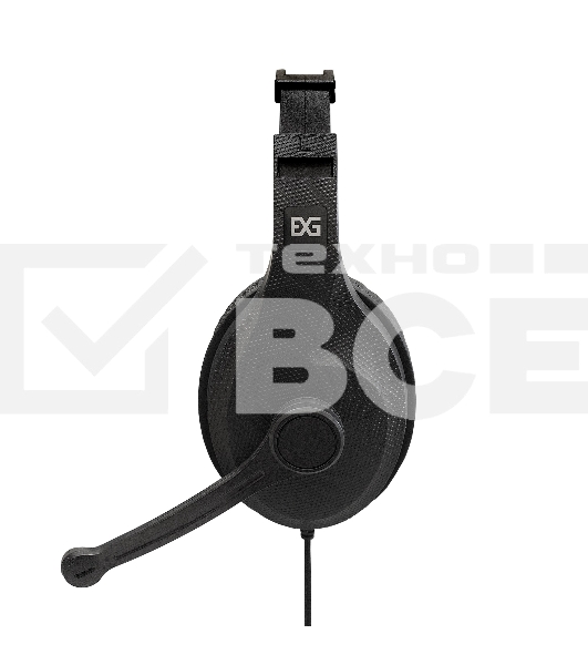 Стереогарнитура ExeGate EX289748RUS Office HS-102S (3,5мм Jack интерфейс, длина кабеля 1,5м)