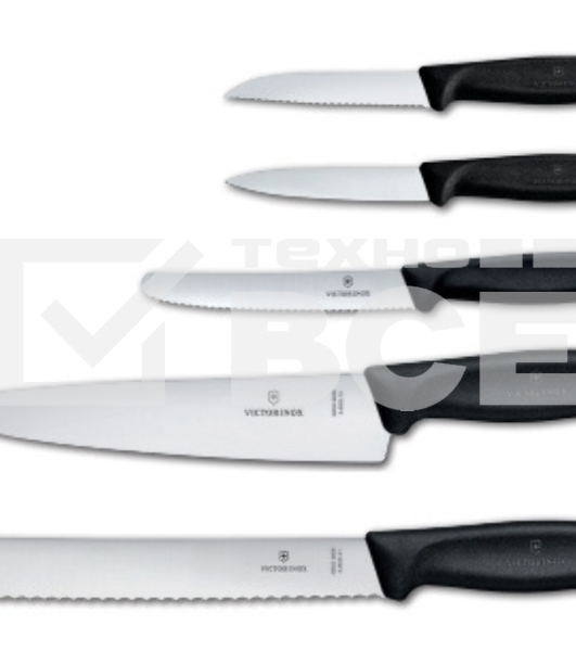 Набор ножей кухонных Victorinox Swiss Classic Kitchen (6.7133.5G) компл.:5шт черный подар.коробка
