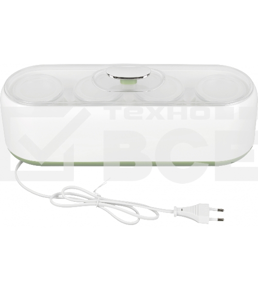 Йогуртница Kitfort KT-2007 20Вт 4б. 180мл упр.:электрон. белый/зеленый