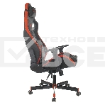 Кресло игровое Knight OUTRIDER черный/красный ромбик эко.кожа с подголов. крестовина металл, фото3