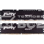 Оперативная память Kingston Fury Beast, DDR5, 32GB (2x16GB), 5200MHz, CL40, DIMM, радиатор, чёрный, фото15