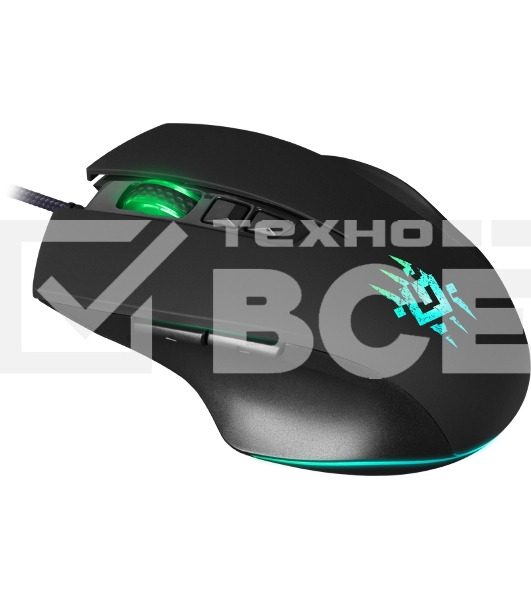 Мышь проводная Defender Wolverine GM-700L черный, 12800 dpi, USB, кнопки - 7