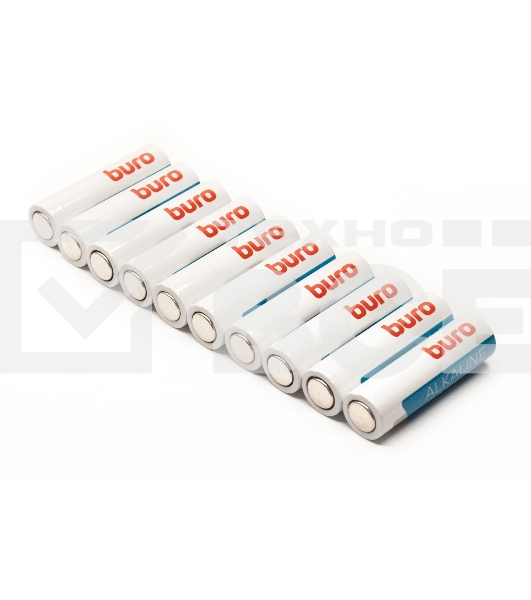Батарея Buro Alkaline LR6 AA (10шт) коробка
