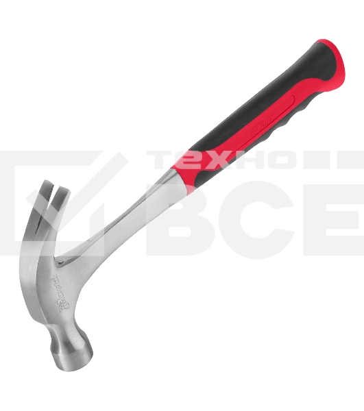 Молоток-гвоздодер Matrix 450 г, цельнометаллический, двухкомпонентная рукоятка