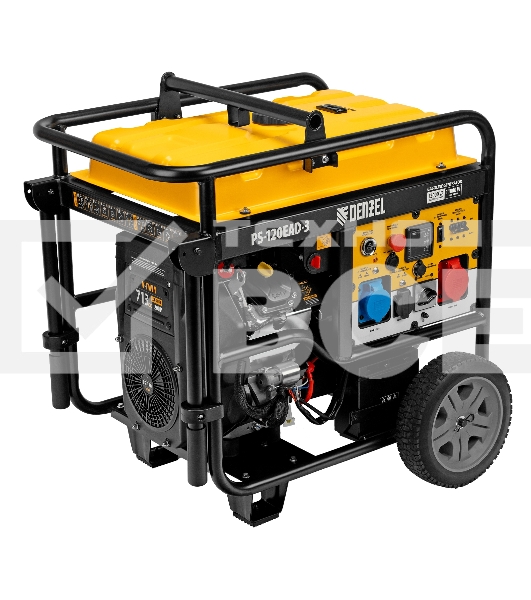 Электрогенератор бензиновый Denzel PS-120EAD-3, 12 кВт, 110 дБ, 180 кг